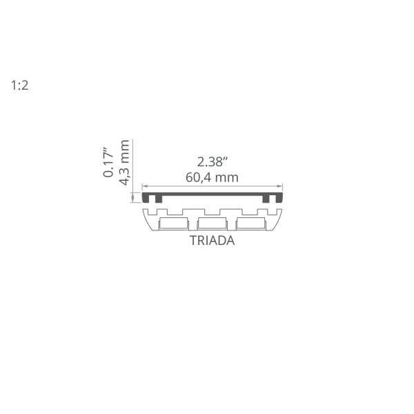 Alu-Trägerprofil TETRA-43